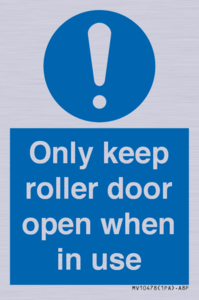 MV10478: Only keep roller door open when in use