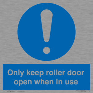 MV10478: Only keep roller door open when in use