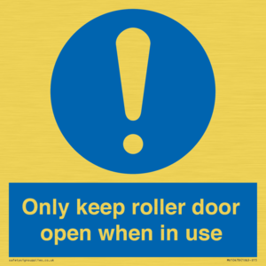 MV10478: Only keep roller door open when in use