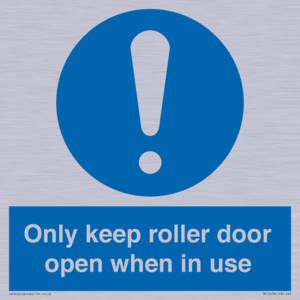 MV10478: Only keep roller door open when in use