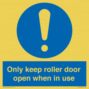 MV10478: Only keep roller door open when in use