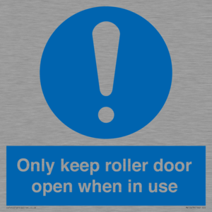 MV10478: Only keep roller door open when in use