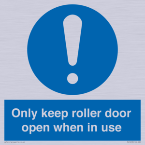 MV10478: Only keep roller door open when in use
