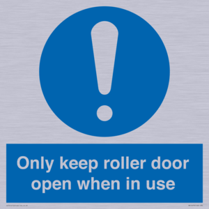 MV10478: Only keep roller door open when in use