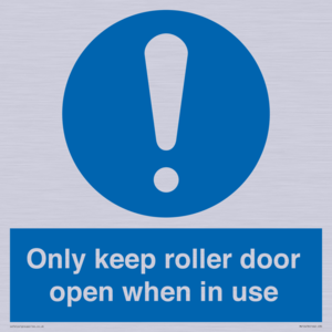 MV10478: Only keep roller door open when in use