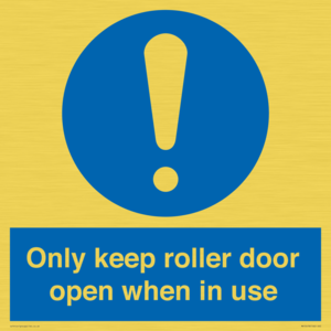 MV10478: Only keep roller door open when in use