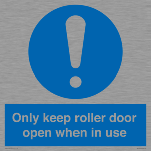 MV10478: Only keep roller door open when in use