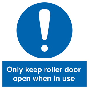 MV10478: Only keep roller door open when in use