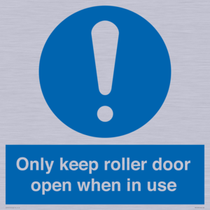 MV10478: Only keep roller door open when in use