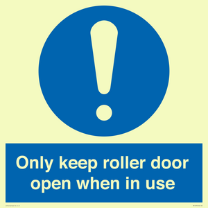 MV10478: Only keep roller door open when in use