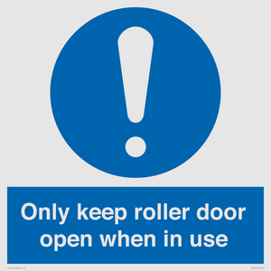 MV10478: Only keep roller door open when in use