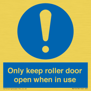 MV10478: Only keep roller door open when in use