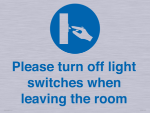 MV10484: Please turn off light switches when leaving the room