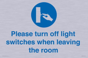 MV10484: Please turn off light switches when leaving the room