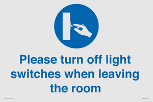 MV10484: Please turn off light switches when leaving the room