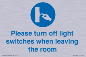 MV10484: Please turn off light switches when leaving the room