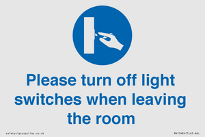 MV10484: Please turn off light switches when leaving the room