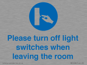 MV10484: Please turn off light switches when leaving the room