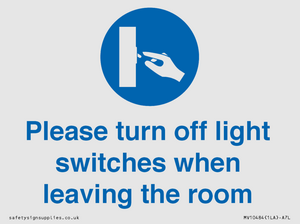 MV10484: Please turn off light switches when leaving the room