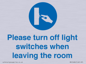 MV10484: Please turn off light switches when leaving the room