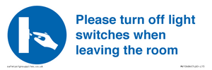 MV10484: Please turn off light switches when leaving the room