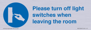 MV10484: Please turn off light switches when leaving the room