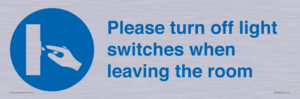 MV10484: Please turn off light switches when leaving the room