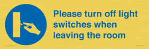 MV10484: Please turn off light switches when leaving the room