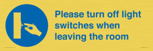 MV10484: Please turn off light switches when leaving the room