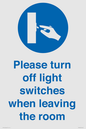 MV10484: Please turn off light switches when leaving the room