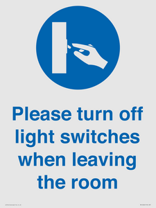 MV10484: Please turn off light switches when leaving the room