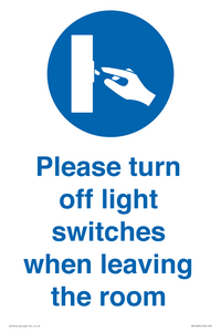 MV10484: Please turn off light switches when leaving the room