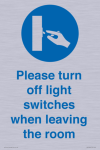 MV10484: Please turn off light switches when leaving the room