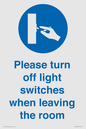 MV10484: Please turn off light switches when leaving the room