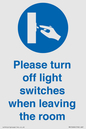 MV10484: Please turn off light switches when leaving the room