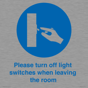 MV10484: Please turn off light switches when leaving the room