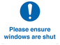 MV10488: Please ensure windows are shut