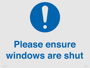 MV10488: Please ensure windows are shut