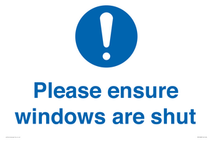 MV10488: Please ensure windows are shut