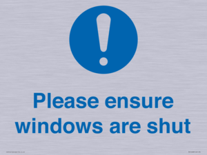 MV10488: Please ensure windows are shut