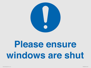 MV10488: Please ensure windows are shut
