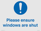 MV10488: Please ensure windows are shut