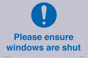 MV10488: Please ensure windows are shut