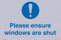 MV10488: Please ensure windows are shut