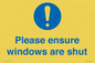 MV10488: Please ensure windows are shut