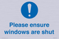 MV10488: Please ensure windows are shut