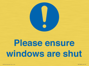 MV10488: Please ensure windows are shut