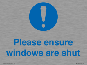 MV10488: Please ensure windows are shut