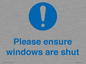 MV10488: Please ensure windows are shut