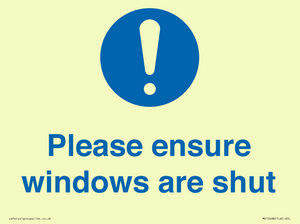 MV10488: Please ensure windows are shut